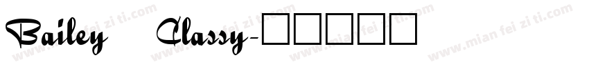 Bailey   Classy字体转换